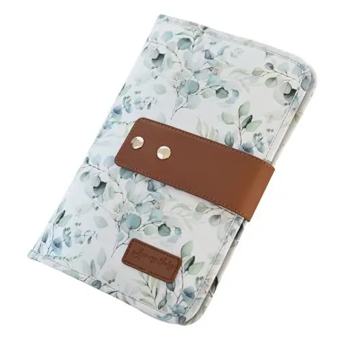 Produktbild: Love my Baby Babywindeltasche mit Wickelunterlage – Wickeltasche für unterwegs mit viel Platz, Eukalyptusweiß-Mint