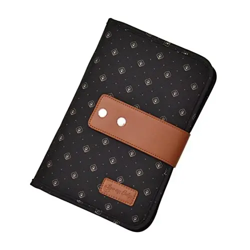 Produktbild: Love my Baby Baby Windeltasche mit Wickelunterlage - Wickeltasche für unterwegs mit viel Platz, Pfau (Schwarz)