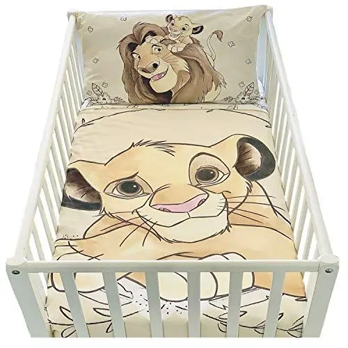 Produktbild: baby bettwäsche 100 x 135 cm und Kissenbezug 40 x 60 cm | Bettwäsche König der Löwen für Betten 60 x 120 cm oder 70 x 140 cm | Bettwäsche Disney für Kleinkinder Titre