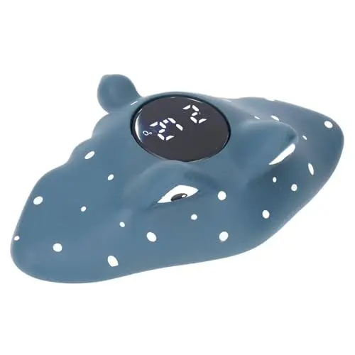 Produktbild: Cartoon-Smart-Wasserthermometer mit Niedlichem Design, Elektronisches Baby-Badewannenthermometer für Neugeborene, Hochauflösendes LED-Digitalanzeige-Wasserthermometer für