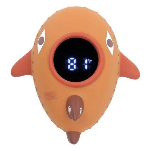 Produktbild: Baby-Badethermometer, LED-Digitalanzeige, Wassertemperaturwarnung, Badewannenthermometer für Neugeborene, Ideales Baby-Badespielzeug