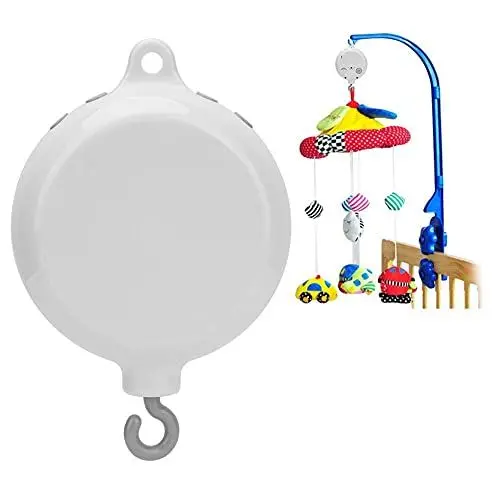 Produktbild: Babybett Mobile Music Box Bettglocke Bettwäsche Zwölf Süße Melodien Batteriebetrieben Weiß