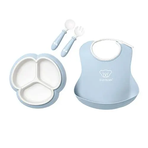 Produktbild: BabyBjörn Kindergeschirr-Set, 4-teilig, Blassblau