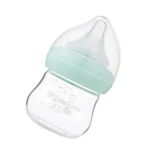 Produktbild: CRILSTYLEO Brustglasflasche 90 Ml Grün Weithals-design Babyflaschen Zum Stillen Von Neugeborenen