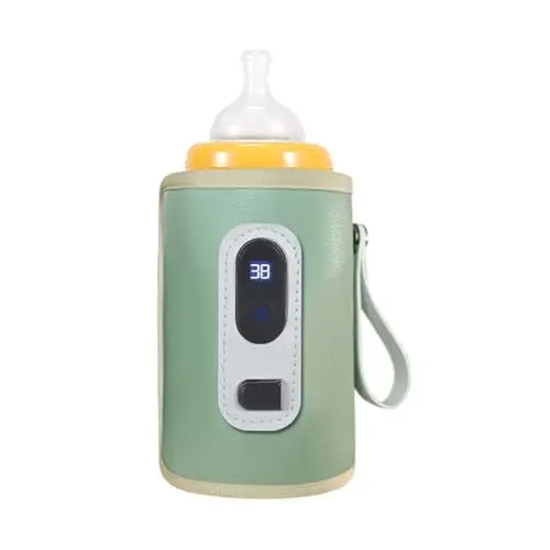 Produktbild: Babyflaschenwärmer, Tragbarer Schneller Babymilchwärmer für Muttermilch oder Milchnahrung mit 5 Genauen Temperaturreglern und LCD-Display, Babynahrungswärmer für Alle Flaschen