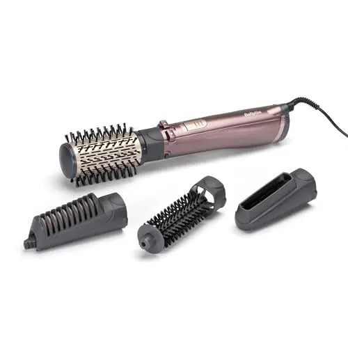 Produktbild: BaByliss Beliss Big Hair 1000 Watt 4-in-1 Heißluftstyler mit Aufbewahrungstasche, Grau, AS960E, 39,2