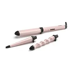 Produktbild: BaByliss Curl and Wave Trio Multistyler, Professioneller Lockenstab mit 3 Aufsätzen für Locken, Wellen und Beach Waves, soft pink, MS750E