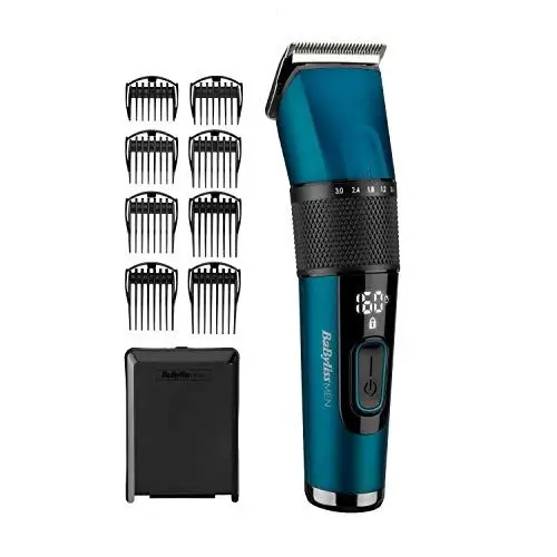 Produktbild: BaByliss Japanese Steel Haarschneider – Lithium-Akku, 160 Minuten Laufzeit, 3 Stunden volle Ladezeit, inklusive Hartschalenkoffer, Schwarz, E990E