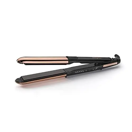 Produktbild: BaByliss Straight And Curl Brilliance Glätteisen – Titanplatten, Anti-Frizz Ionen-Technologie, schnelles Aufheizen in 15 Sekunden, Locken und Glätten, 5 Temperaturstufen bis 235°C, ST482E