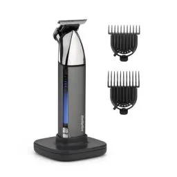 Produktbild: BaByliss Super-X Metal Bartrimmer, Akkubetriebener Rasierer und Trimmer für kurze Bärte, 2 Aufsätze mit 13 Längeneinstellungen, hochertiges Vollmetallgehäuse, wasserdicht, T996E
