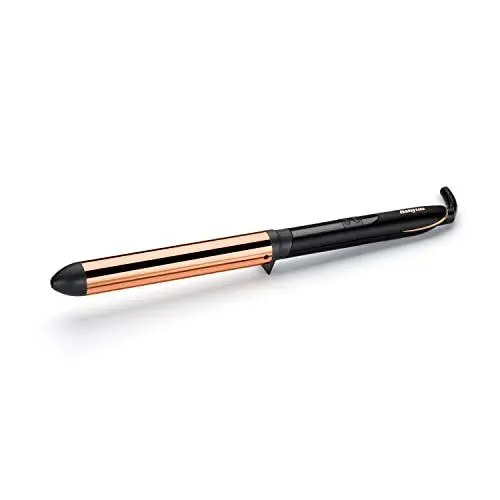 Produktbild: BaByliss Titanium Brilliance Waves, Professioneller 28mm Lockenstab ohne Klammer, 6 digitale Temperaturstufen von 160°C bis 210°C, Titan-Keramik Beschichtung, C455E