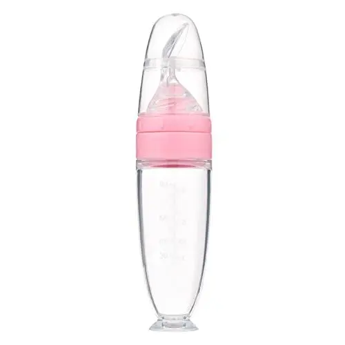 Produktbild: Babylöffel, Silikon-Babynahrungs-Spenderlöffel, Futterspender, Quetsch-Lebensmittelspender, Kleinkind-Lebensmittellöffel