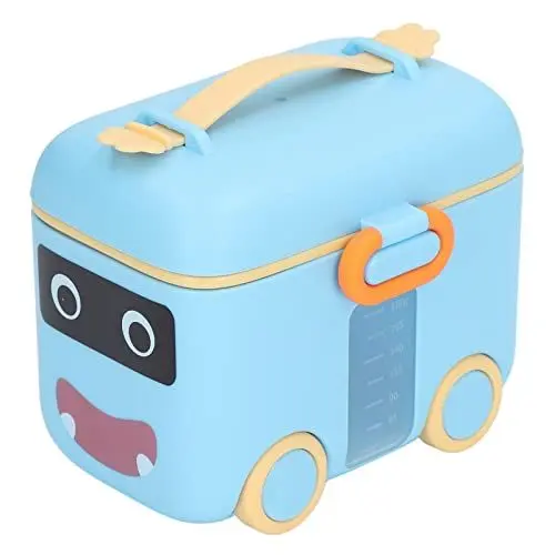 Produktbild: Baby-Milchpulver-Spender, Baby-Reise-Milchpulver-Box, Sichere Abdichtung, Feuchtigkeitsbeständig, Tragbarer Milchpulver-Aufbewahrungsspender mit Griff (BLUE)