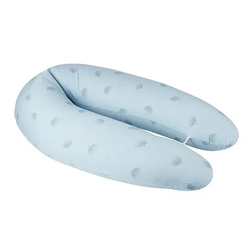 Produktbild: Babymoov B.Love Schwangerschafts- & Stillkissen Wind Blue - mit Bezug aus Bio-Baumwolle und feiner Mikroperlen-Füllung, 190cm