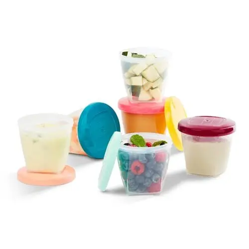 Produktbild: Babymoov Babybols Aufbewahrungsbehälter für Babynahrung, hermetischer Drehverschluss, 6-teilig, 250 ml
