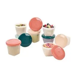 Produktbild: Babymoov Bio Babybols Aufbewahrungsbehälter Set 8 x 250 ml & 8 x 180 ml – aus biobasiertem Kunststoff