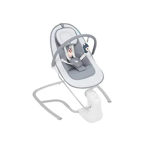 Produktbild: Babymoov Elektrische Babywippe Swoon Light - mit natürlichen Schaukelbewegungen, Spieluhr mit 8 Melodien, neigbarer Liegefläche