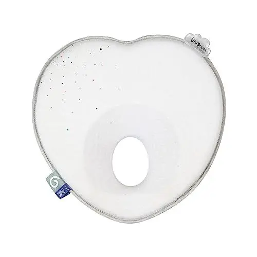 Produktbild: Babymoov Lovenest Orginal White Baby Kopfkissen gegen Plagiozephalie, von einem franz. Kinderarzt entworfen und patentiert, 0-4 Monate