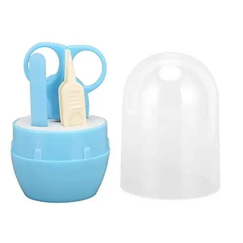 Produktbild: Baby-Nagelschere, Baby-Nagelset, 4-in-1-Baby-Nagelpflegeset, Baby-Nagelknipser mit Niedlichem Etui, Baby-Nagelknipser, Schere, Nagelfeile und Pinzette für Neugeborene, Säuglinge,