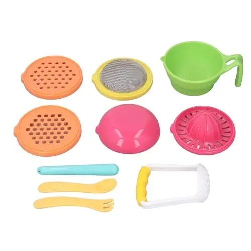 Produktbild: Babynahrungszubereiter, Babynahrungsprozessor-Set, Manuelles Mahlen von Püree, Kochen, Lebensmittelzubereiter-Set