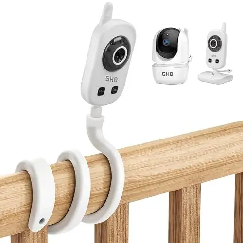 Produktbild: Babyphone Monitor Halterung für GHB Babyphone, ANMEATE SM24, Goodbabyuu24, Babysense V24US, Flexible Babyphone Holder Babyfone Baby Monitor Mount, Baby Kamera Stand