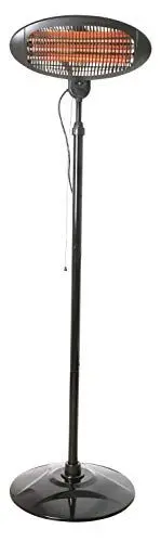 Produktbild: Babyruf BS 55 2 in 1 Heizstrahler/Wärmelampe, mit Standfuß und Wandhalterung, 3 Leistungsstufen, Abschaltautomatik, Kippsicherung, höhenverstellbar, schwarz-silber, 98759