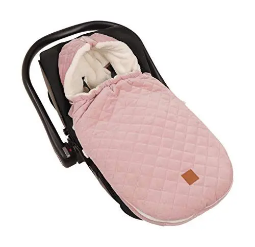 Produktbild: Babyschalenfußsack Velvet Hoody, rose