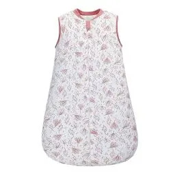Produktbild: Baby-Schlafsack mit Reißverschluss, 100% Baumwolle für Winter ärmellos Wickeldecke, Schlafsack, Warmer Schlafanzug (Linienpflanzen, L)