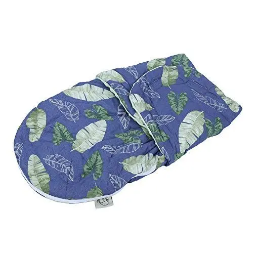 Produktbild: Baby-Schlafsäcke, 22,4 x 13 Zoll, modisches Design, niedliches Aussehen, Baumwollmaterial, weicher und bequemer Kinderwagen-Schlafsack für Baby-Schlafsäcke(Glücksblätter (ohne Kissen), 57*33CM)