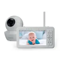 Produktbild: Babysense HDS2 Babyphone mit Kamera, 5 Zoll 720P HD, Ohne WLAN, Nachtlicht, Wiegenlieder, 300m Reichweite, Zwei-Wege-Audio, ECO Modus, 4X Zoom, 4000mAh Akku