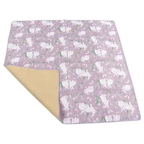 Produktbild: Baby-Speisestuhl-Matte, Wasserdichte Baby-Spritzmatte für Unter Hochstuhl, Rutschfeste Boden-Spritzmatte, Hochstuhl-Matte, Babynahrungsmatte, 43,3 X 43,3 Zoll, Tragbare Spielmatte und Tischdecke