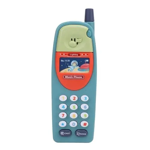 Produktbild: lihsong Baby-Spielzeug-Telefon, Kleinkinder-Handy, Baby-Lernen, Bildung, Spaß, Kunststoff, Musik-Telefonmodell (Hellblau)