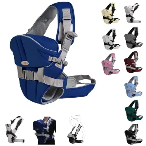 Produktbild: Babytrage Carry go 2 in 1 Bauch- und Hüfttrage von 3 Monaten bis 1 Jahr blau