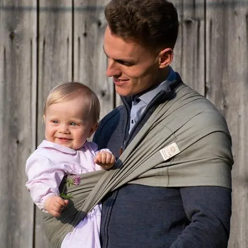Produktbild: Babytuch® Tragetuch Baby Neugeboren, ohne Binden (3 Trageweisen) 100% Baumwolle - Made in Austria | Koala Tragetuch Baby ohne Binden | Babytragetuch