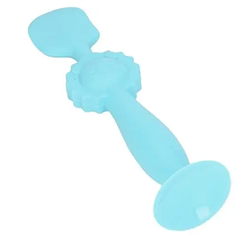 Produktbild: Baby-Windelcreme-Spatel, Silikon-Applikator für Windelcreme mit Reinigungs-Alkohol-Pads, Baby-Po-Bürstenständer für Babys, Neugeborene (BLUE)
