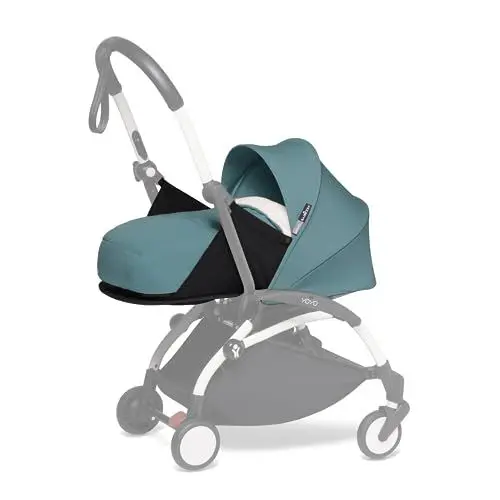 Produktbild: BABYZEN YOYO 0+ Neugeborenen Set, Aqua - Inklusive Matratze, Verdeck, Kopfstütze und Fußabdeckung - YOYO2 Kinderwagengestell erforderlich (separat erhältlich)