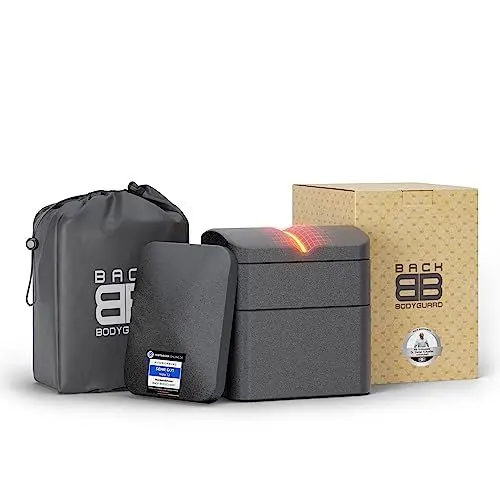 Produktbild: BACK BODYGUARD Original Rückenhelfer - Rückendehner Set zur Entlastung des unteren und oberen Rückens - Rückenstrecker mit Variabler Höhe - Yoga Block - Rückentrainer