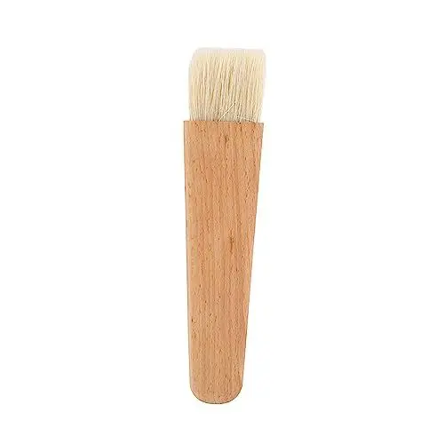 Produktbild: Back- und Backpinsel, Runder, Wiederverwendbarer Grillpinsel aus Holz, Backpinsel, Öl-Butter-Sauce-Pinsel (Pinsel mit flachem Griff)