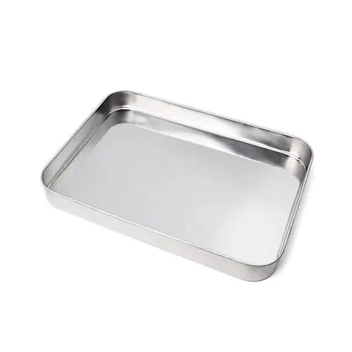 Produktbild: Backblech, Rechteckiges Backgeschirr aus Edelstahl Baking Tray,Gelee-Rollen-Bratpfanne,antihaftbeschichtete Toaster-Pfanne, leicht zu reinigen und spülmaschinenfest, 25 x 30 cm (25 * 30 cm)