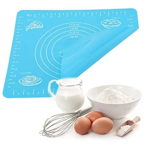 Produktbild: Backmatte, Rutschfeste Silikon-Antihaft-Oberfläche -40 °C Bis 230 °C, Silikon-Backmatte, Backmatte mit Maßmarkierung Zum Ausrollen von Teig