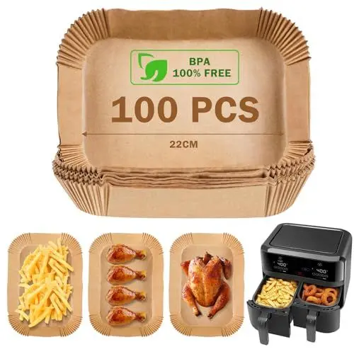 Produktbild: Backpapier für Heißluftfritteuse 100 Stück