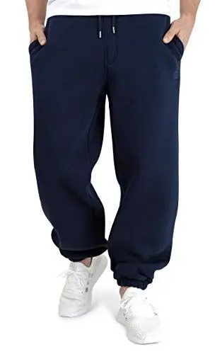 Produktbild: BACKSPIN Sportswear Jogginghose Herren & Damen Marine Blau I Warme Unisex Jogging-Hose weit geschnitten mit 70% Baumwolle I Sweatpants kuschelig Freizeithose