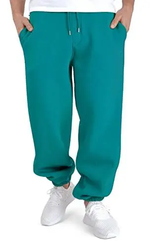 Produktbild: BACKSPIN Sportswear Jogginghose Herren & Damen Petrol I Warme Unisex Jogging-Hose weit geschnitten mit 70% Baumwolle I Sweatpants kuschelig Freizeithose