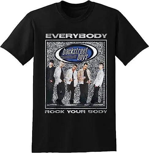 Produktbild: Backstreet Boys Everybody Rock Your Body Mens Black T-Shirt T-Shirts & Hemden(3X-Large)
