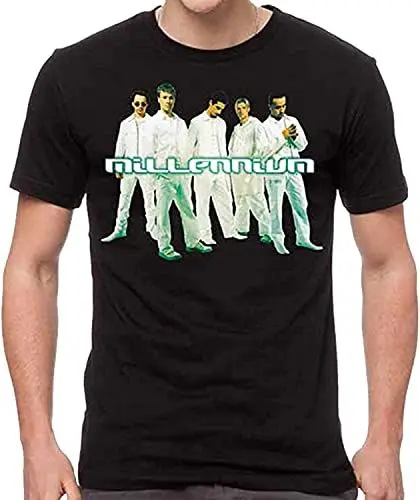 Produktbild: Backstreet Boys Men's Cut Out Slim Fit T Shirt Black T-Shirts & Hemden(3X-Large)
