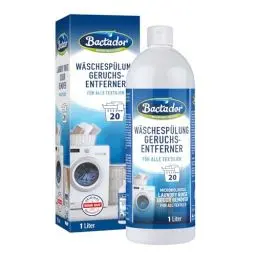 Produktbild: Bactador Wäschespülung Geruchsentferner 1L - Mikrobiologischer Hygienespüler Wäsche für alle Textilien - Enzymreiniger & Geruchsentferner Wäsche - Hygiene Waschmittel - Geruchsneutralisierer
