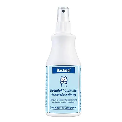 Produktbild: Bactazol Desinfektionsmittel 250ml - Schutz vor Viren, Bakterien & Pilzen - Enthält Isopropanol (2-Propanol) - Rundum-Hygiene für Mensch, Haushalt & Tierumgebung - Zur Handdesinfektion geeignet