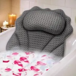 Produktbild: Badekissen RUVINCE Ergonomisches Luxus-Badewannenkissen mit Kopf-, Nacken-, Schulter- und Rückenstütze, 4D-Badekissen für die Badewanne mit 6 leistungsstarken Saugnäpfen, passend für alle Badewannen