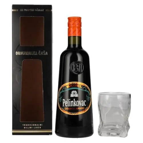 Produktbild: Badel Pelinkovac ORANGE 25% Vol. 0,7l in Geschenkbox mit Glas