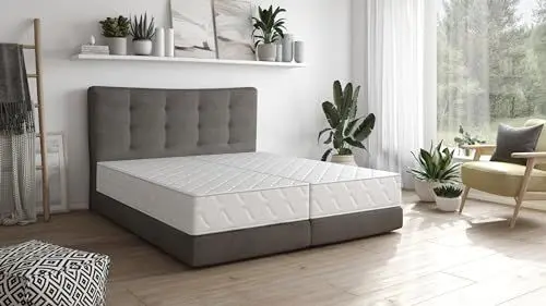 Produktbild: Badenia Trendline BT100 2-in-1 Duo XXL orthopädische 7-Zonen Komfortmatratze, 22 cm hoch, Härtegrad 2 und 3, 80 x 200, Öko-Tex zertifiziert, produziert nach deutschem Qualitätsstandard
